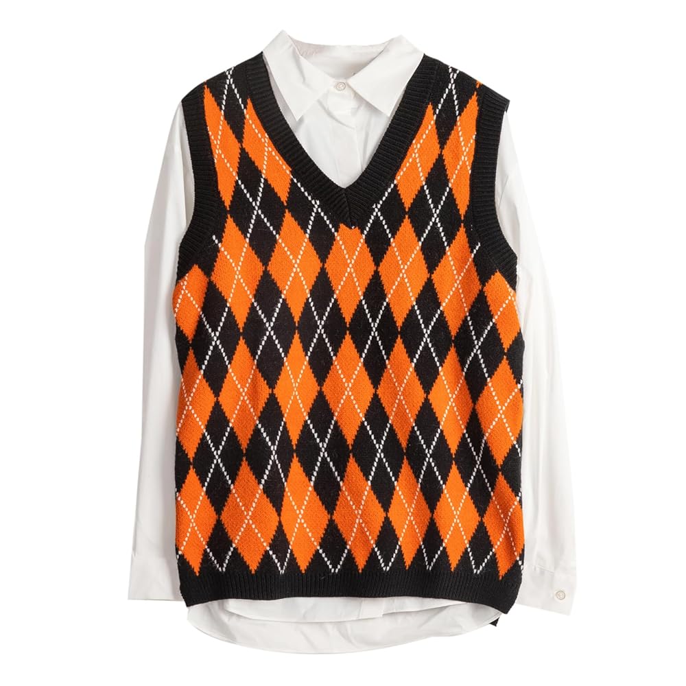 Re:qual≡ リコール Handmade argyle knit vest Re:qual≡ リコール Handmade argyle knit vest